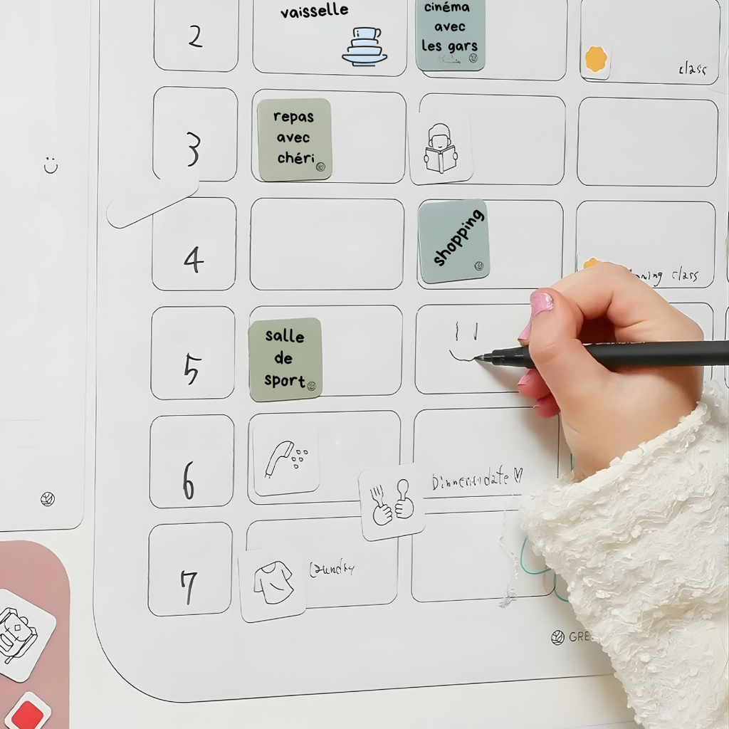 Planning Adhésif & Réutilisable ŌMA